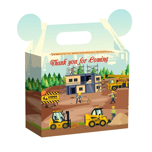 Construction Theme Medium Suitcase Party Supplies Box